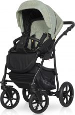 Детская коляска 2 в 1 Expander Elite 05 Mint (черная ткань – мятная тканевая)